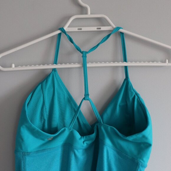 Lululemon Women's Sz 8 Blue Pranayama V-Neck‎ Sleeveless Active Stretch Tank Top - Picture 5 of 10